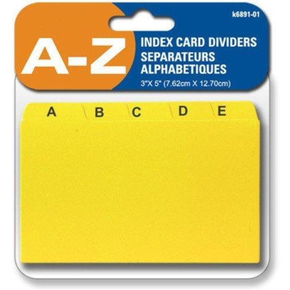 Index Card Dividers A Z 3 X 5 Seperate Cards For Each Alphabet