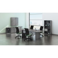 Mayline Gray Laminate Conference Table Panel Base 23 x 276 x 285 Finish Gray Steel Laminate