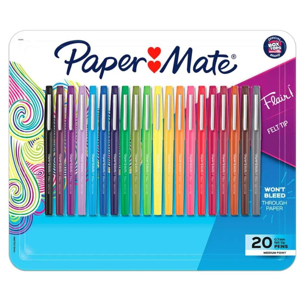 Paper Mate Flair Porous Point Pens Medium Point Assorted Colors