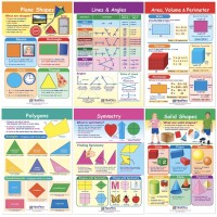 NewPath Learning Shapes & Figures Math Chart Set, 12x18