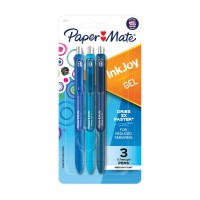 Paper Mate Inkjoy Gel Pens Medium Point Blue Assorted 3 Count