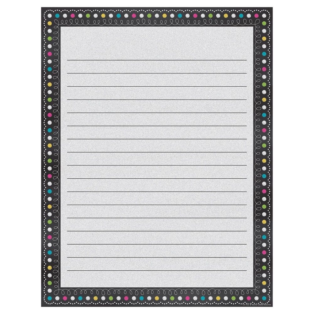 Teacher Created Resources Chalkboard Brights Lined Chart 7532