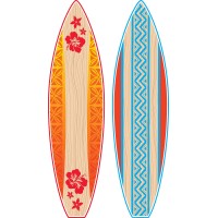 Teacher Created Resources Tcr5090 Giant Surfboards Bulletin Board Display Set Paper Multi