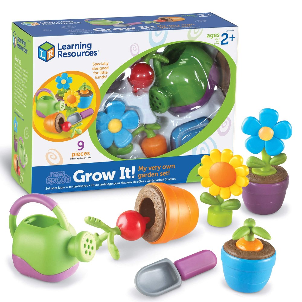 Learning Resources New Sprouts Grow It Toddler Gardening Set 9 Pieces Ages 2 Toddler Learning Toys Garden Toys For Kids S