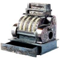 Saddle Mountain Souvenir Old Time Cash Register Die Cast Metal Collectible Pencil Sharpener