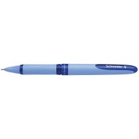 Schneider One Hybrid N Rollerball Pen 05 Mm Hybrid Needle Tip Light Blue Barrel Blue Ink Box Of 10 Pens 183503