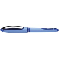 Schneider One Hybrid N Rollerball Pen 05 Mm Hybrid Needle Tip Light Blue Barrel Blue Ink Box Of 10 Pens 183503