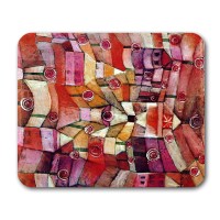 Paul Klee Abstract Expressionist Art Mouse Pads Rose Garden