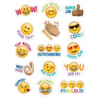 Ctp Emoji Fun Rewards Stickers Emoji Stickers For Students Set Of 75 1 X 1 Each Creative Teaching Press 4143