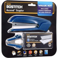 Bostitch Office Ascend 3 In 1 Stapler Value Pack 20 Sheet Capacity Includes 5000 Staples Integrated Remover And Extra Stapl