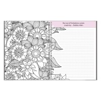 School Datebooks Adult Coloring Journal An Adult Coloring Journal With Inspirational Quotes Spiral Bound 6625 X 9