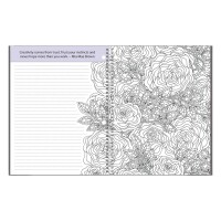 School Datebooks Adult Coloring Journal An Adult Coloring Journal With Inspirational Quotes Spiral Bound 6625 X 9