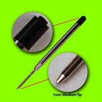 Jaymo Replacement For Parker 1950369 And Bastion Measures 3875 In 98 Mm Long G2 Ballpoint Pen Refill 6 Black