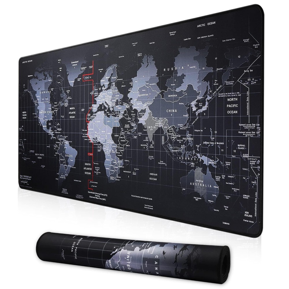 Cmhoo Xxl Professional Large Mouse Pad Computer Game Mouse Mat 354X157X01In Map 90 40 Map