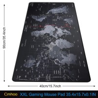 Cmhoo Xxl Professional Large Mouse Pad Computer Game Mouse Mat 354X157X01In Map 90 40 Map