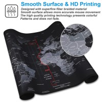 Cmhoo Xxl Professional Large Mouse Pad Computer Game Mouse Mat 354X157X01In Map 90 40 Map