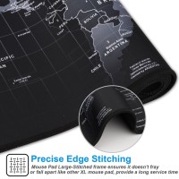 Cmhoo Xxl Professional Large Mouse Pad Computer Game Mouse Mat 354X157X01In Map 90 40 Map