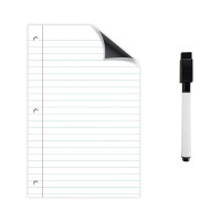 Dry Erase Magnetic Sheet Notebook Design 11X17 Inches Comes With 1 Black Dry Erase Magnetic Fine Tip Marker With Eraser