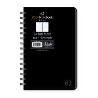 Ischolar Double Wire Poly Memo Book 8 X 5 Side Open Color Will Vary 94850