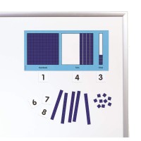 Didax Educational Resources Magnetic Base Ten Place Value Set 95X18X13 In Blue