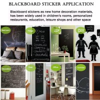 Cusfull Selfadhesive Blackboard Removable Chalkboard Wall Sticker For Home Office Decor 354 X 787Black