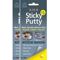 Sticky Putty Reusable Museum Gallery Quality Adhesive Putty Repositionable Wont Dry Out 2 Pack