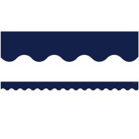 Teacher Created Resources Navy Scalloped Border Trim 5861