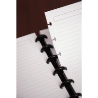 Tul Custom Notetaking System Discbound Notebook Junior Size Leather Cover Black