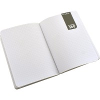 Zequenz Classic 360 Signature Series Size A6 Small Color Black Paper Grid Soft Cover Notebook Soft Bound Journal 4 X