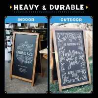 Industrial Chalk Boards With Frame By Versachalk 42 X 24 Industrial Porcelain Double Sided A Frame Chalkboard Sign For B