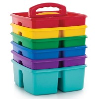 Storex Classroom Caddy 925 X 925 X 525 Inches Assorted Colors Color Assortment Will Vary Case Of 6 00940U06C Small Cad