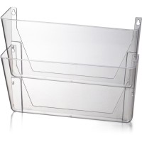 Officemate Mountable Wall File 106 Height X 13 Width X 41 Depth Clear Plastic 2 Box