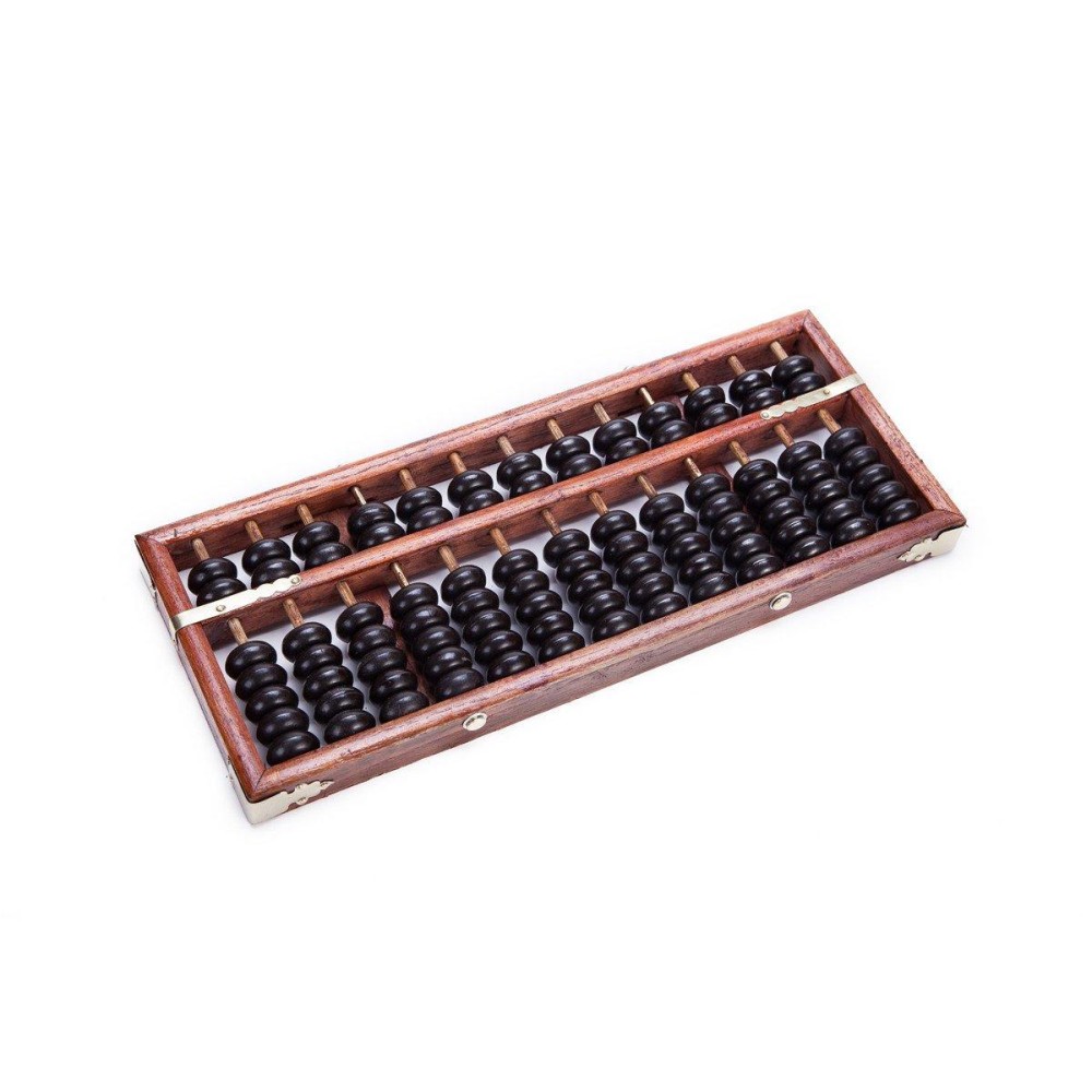 Vintagestyle 13 Digits Rods Wooden Abacus Soroban Chinese Calculator Counting Tool 11