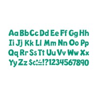 Teal Sparkle 4 Playful Font Uppercaselowercase Punchout Ready Letters By Trend Enterprises Inc 216 Ct