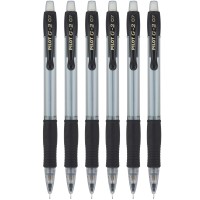 Pilot G2 Mechanical Pencils 07Mm Hb Lead Blackclear Barrels 6 Pack