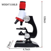 Little World Science Kits For Kids Beginner Microscope Kit With Led 100X 400X And 1200X Magnification Kids Educational Toy Birth