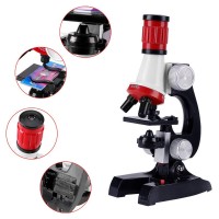 Little World Science Kits For Kids Beginner Microscope Kit With Led 100X 400X And 1200X Magnification Kids Educational Toy Birth