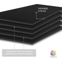 Mat Board Center Acid Free Foam Boards 11 X 14 Inch Black Foam Core 10 Sheets