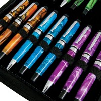 Monteverde 36 Pc Zipper Pen Case Black 1407