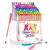 Courise 108 Unique Colors Gel Pen Set