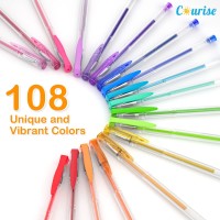 Courise 108 Unique Colors Gel Pen Set