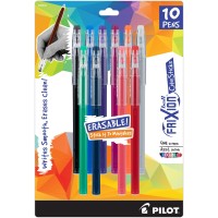 Pilot Frixion Colorsticks Erasable Gel Ink Pens Fine Point 07 Mm Pack Of 10 Assorted Colors