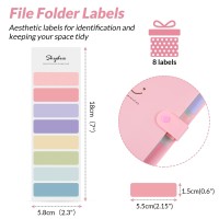 Skydue Expanding File Folder 5 Pockets Skydue Letter A4 Paper Accordion Document Organizer Pink