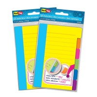 Reditag Divider Sticky Notes Tabbed Selfstick Lined Notepads Adhesive Notes For School Home And Office 120 Ruled Notes 4