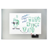 Postit Deftray Dry Erase Tray W 4 Command Strips 303Inch X84Inch X52Inch Black