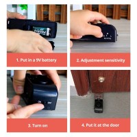 Towode Upgraded Door Stop Alarm 3Pack Stoppers Security With 120 Db Great Gift For Traveling Hotel Home Apartment Stopper To