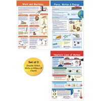 Newpath Learning 943504 Force Motion Bulletin Board Charts 12 X 18 Inch Full Color Set Of 3