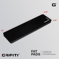 Grifiti Fat Wrist Pad 17 X 275 X 075 Inches Wrists Rest For Standard Computer Keyboards Ergonomic Hand Pads Support Full