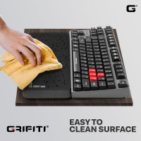 Grifiti Fat Wrist Pad 17 X 275 X 075 Inches Wrists Rest For Standard Computer Keyboards Ergonomic Hand Pads Support Full