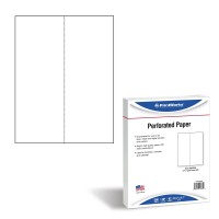 Printworks Professional Perforated Paper For Menus Booklets Forms And More 85 X 11 20 Lb 1 Vertical Perf 425 From Left